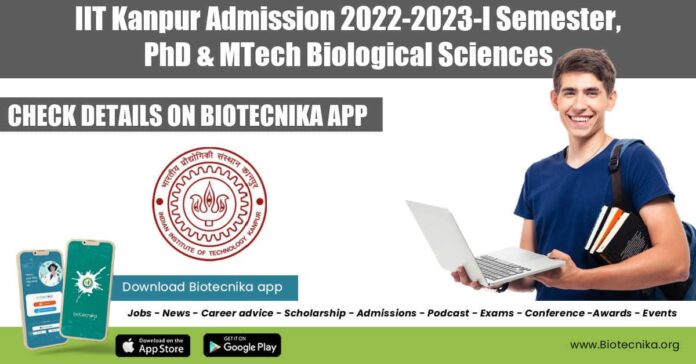 IIT Kanpur Admission 2022-2023-I