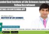 SERB Funded Govt Institute of Life Sciences Junior Research Fellow Recruitment ILS JRF Job Post