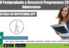 JNCASR Postgraduate & Research Programmes 2022 Admissions JNCASR Research Admissions 2022