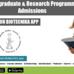JNCASR Research Admissions 2022