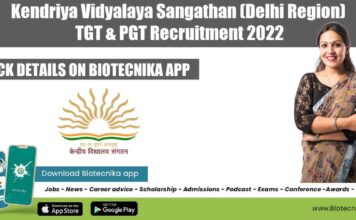 Kendriya Vidyalaya Sangathan (Delhi Region) TGT & PGT Recruitment KV Delhi Recruitment