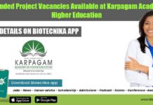DST Funded Project Vacancies Available at Karpagam Academy of Higher Education Karpagam Academy of Higher Education