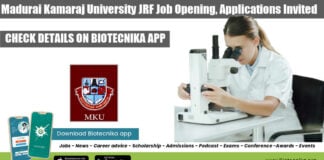 MKU JRF Job Opening