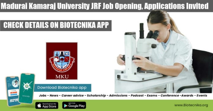 MKU JRF Job Opening
