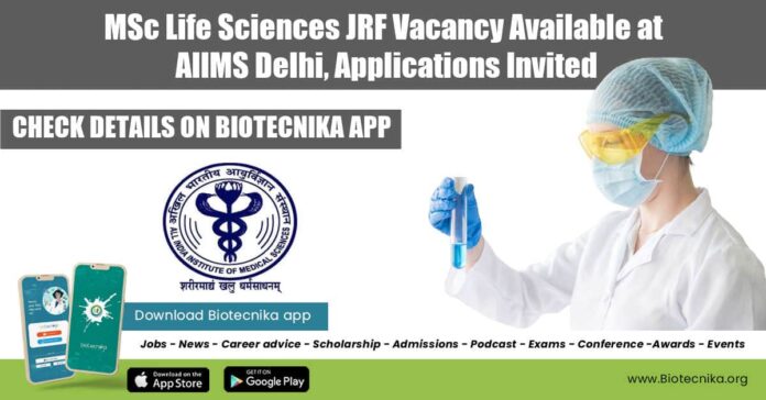 MSc Life Sciences JRF