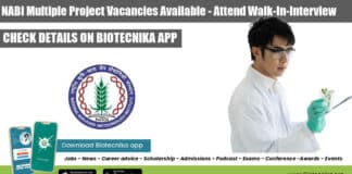 NABI Multiple Project Vacancies Available