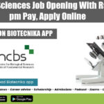 NCBS Job 2022