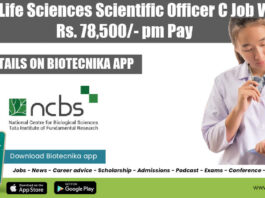 NCBS Life Sciences Scientific Officer C