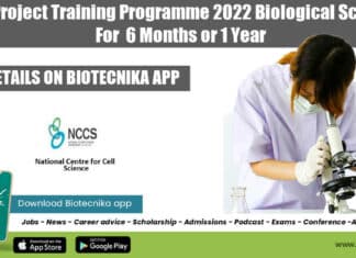 NCCS Project Training Programme 2022