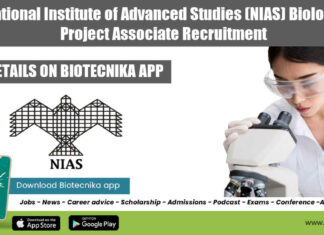 NIAS Biology Project Associate