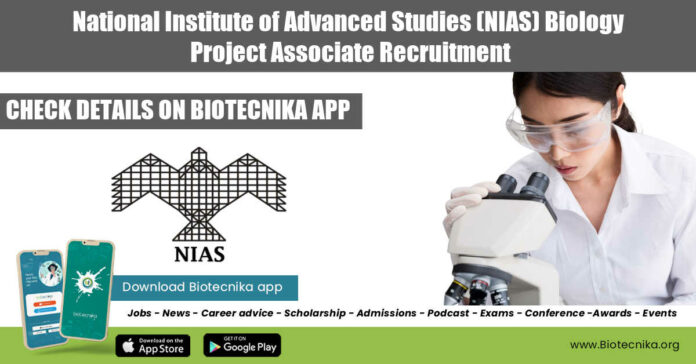 NIAS Biology Project Associate