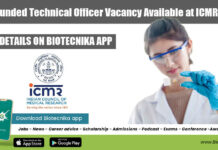 NACO Funded Technical Officer Vacancy Available at ICMR-NICED NICED Biotech Jobs