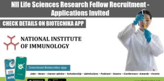 NII Vacancy For SRF