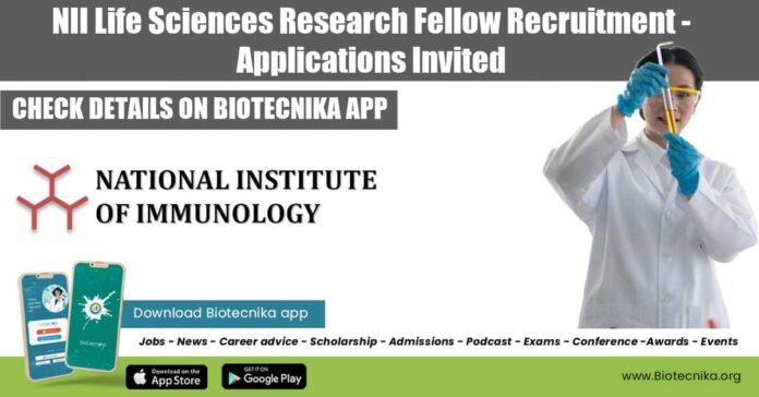NII Vacancy For SRF