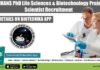 NIMHANS PhD Life Sciences & Biotechnology Project Scientist Recruitment NIMHANS PhD Life Sciences