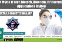NIPER MSc & MTech Biotech, Biochem JRF Recruitment, Applications Invited NIPER Ahmedabad Job