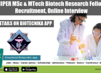 NIPER Biotechnology JRF Job