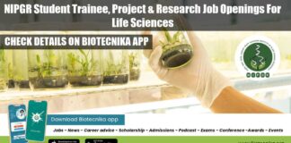 NIPGR Student Trainee