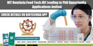 NIT Rourkela JRF Post