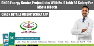 ONGC Energy Centre Jobs With