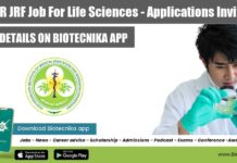 PGIMER JRF Job For Life Sciences – Applications Invited PGIMER Chandigarh Jobs