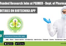 PGIMER Jobs Latest