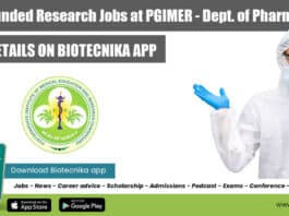 PGIMER Jobs Latest