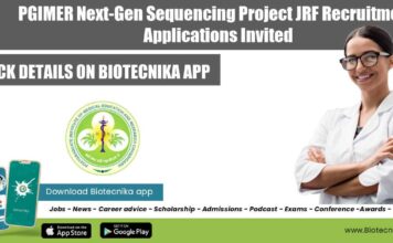 PGIMER Project JRF Post