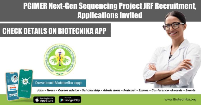 PGIMER Project JRF Post