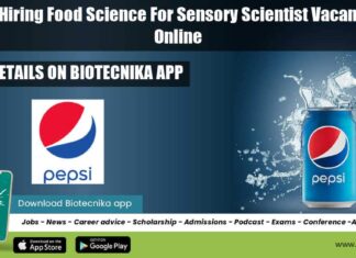 PepsiCo Hiring Food Science