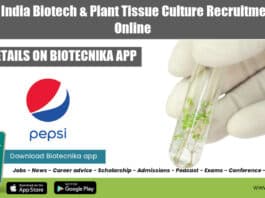 PepsiCo India Biotech