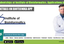 Ph.D Studentships at Institute of Bioinformatics, Applications Invited Ph.D Studentships at Institute of Bioinformatics