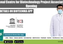 Regional Centre for Biotechnology Project Associate Job Opening RCB PA Vacancy