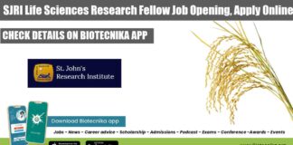 SJRI Research Vacancy