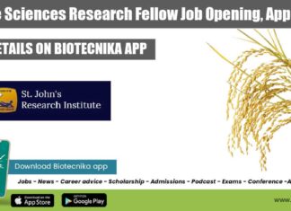 SJRI Research Vacancy