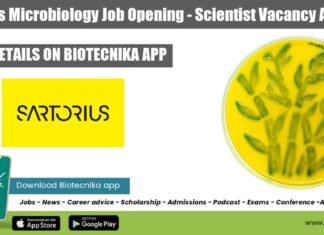 Sartorius Microbiology Job Opening