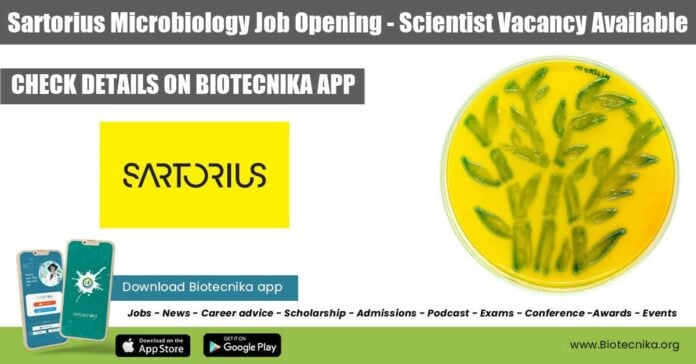 Sartorius Microbiology Job Opening