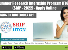 Summer Research Internship 2022