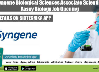 Syngene Biological Sciences Associate