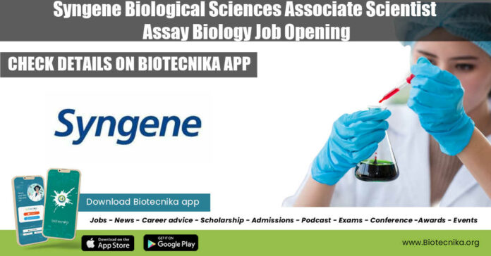 Syngene Biological Sciences Associate