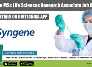 Syngene Vacancy 2022