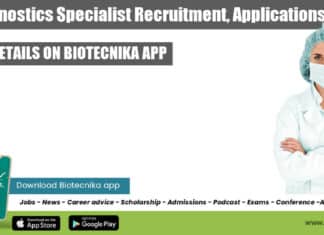 TB Diagnostics Specialist Recruitment