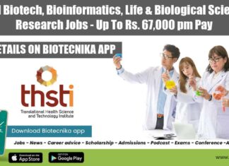THSTI Research Jobs 2022