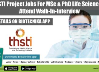 THSTI Research Vacancies 2022