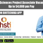 THSTI Life Sciences Project Associate Vacancies With Up to 54,000 pm Pay THSTI Vacancies Available
