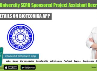 Tripura University Project Assistant