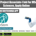 inStem Project Associate-I Job