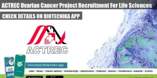 ACTREC Vacancy 2022
