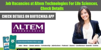 Job Vacancies at Altem Technologies