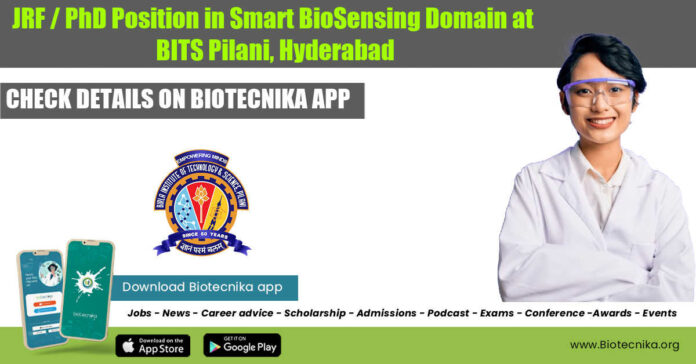BITS Pilani JRF Jobb